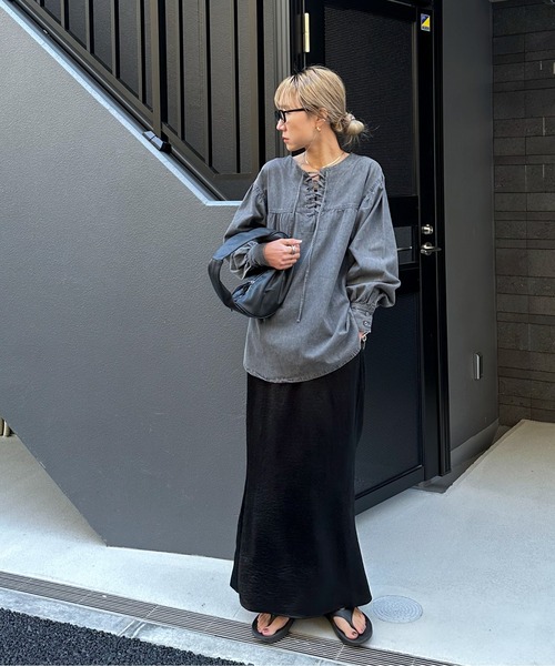 feepur（フェピュール）の「【TALLサイズあり】サテンマーメイドロング