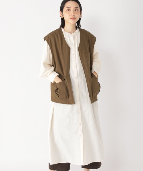 セール My Fit Clip Web限定 ギャザーシャツワンピース ワンピース Studio Clip スタディオクリップ のファッション通販 Zozotown