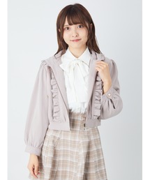 Ank Rouge | フード付きフリルブルゾン(ブルゾン)