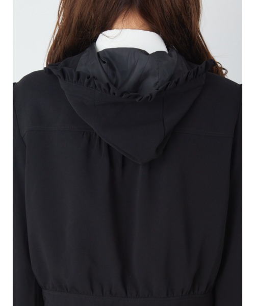 Ank Rouge（アンクルージュ）の「フード付きフリルブルゾン（ブルゾン・レディース・ブラック/ピンク/アイボリー・M）」の12枚目の写真