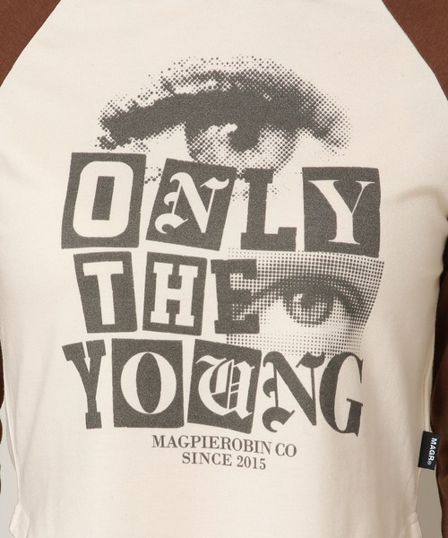 MAGPIEROBIN（マグパイロビン）の「MAGPIE ROBIN／EYES ラグラン長袖Tシャツ 2170623（Tシャツ/カットソー・レディース・ホワイト/ベージュ・FREE）」の13枚目の写真