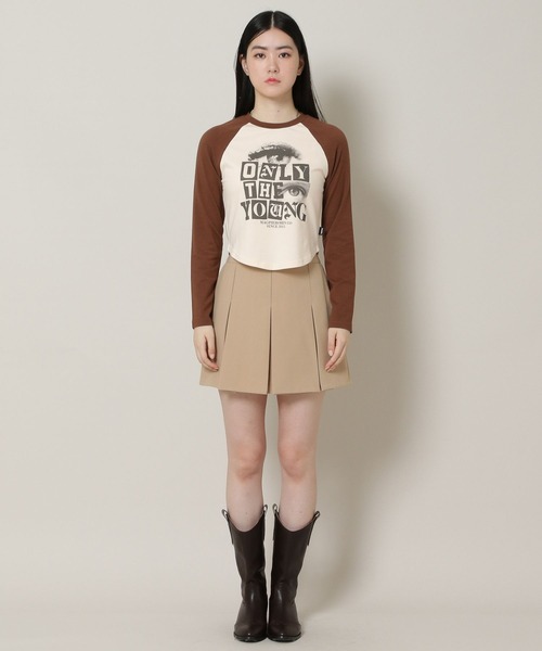 MAGPIEROBIN（マグパイロビン）の「MAGPIE ROBIN／EYES ラグラン長袖Tシャツ 2170623（Tシャツ/カットソー・レディース・ホワイト/ベージュ・FREE）」の18枚目の写真