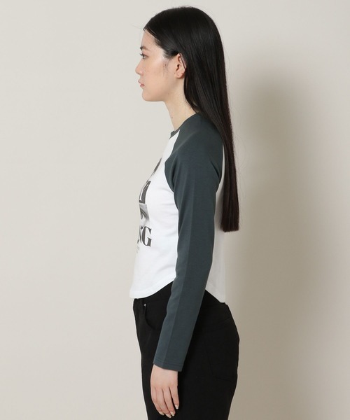 MAGPIEROBIN（マグパイロビン）の「MAGPIE ROBIN／EYES ラグラン長袖Tシャツ 2170623（Tシャツ/カットソー・レディース・ホワイト/ベージュ・FREE）」の12枚目の写真