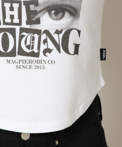 MAGPIEROBIN（マグパイロビン）の「MAGPIE ROBIN／EYES ラグラン長袖Tシャツ 2170623（Tシャツ/カットソー・レディース・ホワイト/ベージュ・FREE）」の15枚目の写真