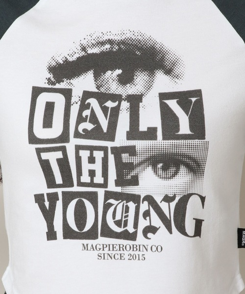 MAGPIEROBIN（マグパイロビン）の「MAGPIE ROBIN／EYES ラグラン長袖Tシャツ 2170623（Tシャツ/カットソー・レディース・ホワイト/ベージュ・FREE）」の4枚目の写真