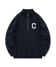 【COVERNAT】MOCKNECK HALF ZIP-UP SWEATSHIRTS / カバーナット モックネック ハーフジップアップ スウェットシャツ
