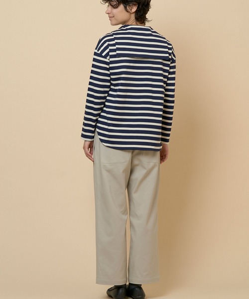 LA MARINE FRANCAISE（マリン フランセーズ）の「【オンライン限定】イージーストレッチパンツ（その他パンツ・レディース・ベージュ/ブラック・0/1/2）」の5枚目の写真
