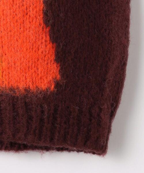 Jieda（ジエダ）の「＜JieDa＞ MHR RAINBOW KNIT/ニット（ニット/セーター・メンズ・ライトブルー/ブラック/ブラウン・1/2）」の4枚目の写真