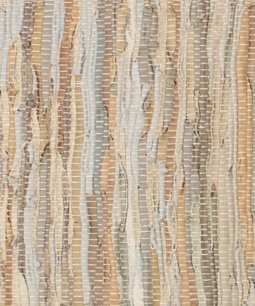 リサイクルレザーチンディー ハーフラグ ブラウン 90×135（ラグ/マット）｜GEORGE'S（ジョージズ）