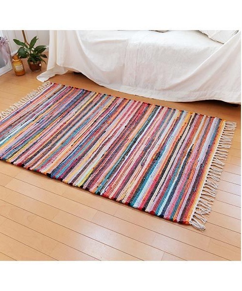 リサイクルレザーチンディー ハーフラグ ブラウン 90×135（ラグ/マット）｜GEORGE'S（ジョージズ）