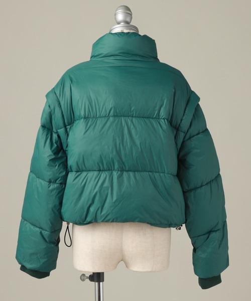 Cheek(チーク)の「マルチウェイダウンジャケット(ダウンジャケット/コート・レディース・ブラック/オレンジ/グリーン・MEDIUM)」の19枚目の写真