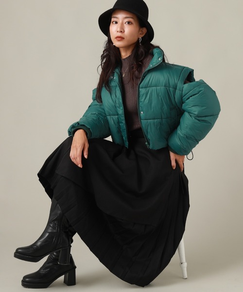 Cheek（チーク）の「マルチウェイダウンジャケット（ダウンジャケット