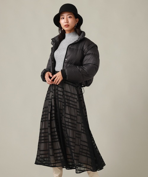 Cheek(チーク)の「マルチウェイダウンジャケット(ダウンジャケット/コート・レディース・ブラック/オレンジ/グリーン・MEDIUM)」の13枚目の写真