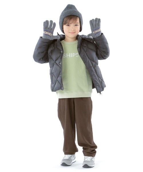 SHIPS(シップス)の「SHIPS KIDS:ニット ワッチ キャップ(ニットキャップ/ビーニー・キッズ・マスタード/チャコールグレー/アイボリー/ブラウン系その他・ONE SIZE)」の12枚目の写真
