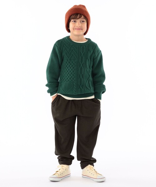 SHIPS(シップス)の「SHIPS KIDS:ニット ワッチ キャップ(ニットキャップ/ビーニー・キッズ・マスタード/チャコールグレー/アイボリー/ブラウン系その他・ONE SIZE)」の21枚目の写真