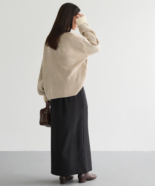Chaco closet（チャコ クローゼット）の「ストライプ配色リブ畦