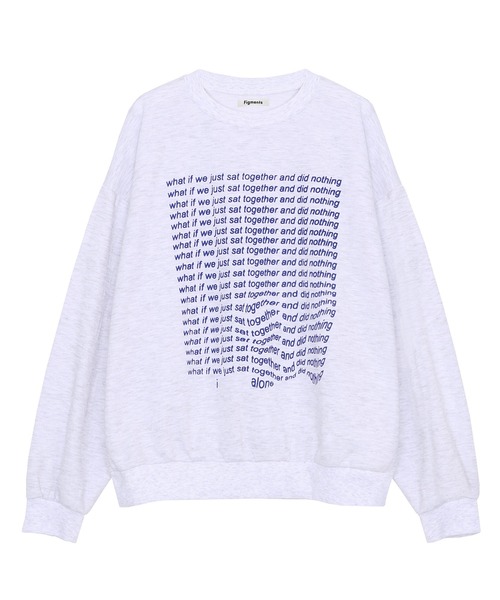 Figments（フィグメンツ）の「what if　ロゴロンＴ（Tシャツ/カットソー・レディース・ブラック/杢グレー・FREE）」の9枚目の写真