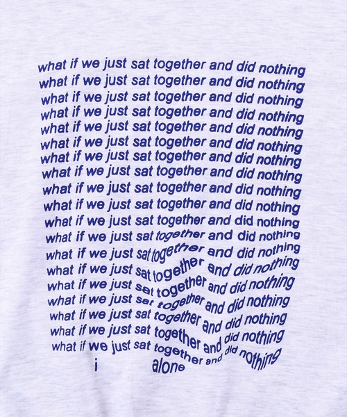 Figments（フィグメンツ）の「what if　ロゴロンＴ（Tシャツ/カットソー・レディース・ブラック/杢グレー・FREE）」の5枚目の写真