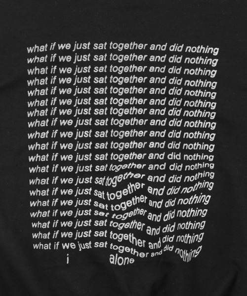 Figments（フィグメンツ）の「what if　ロゴロンＴ（Tシャツ/カットソー・レディース・ブラック/杢グレー・FREE）」の4枚目の写真