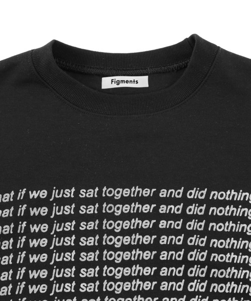 Figments（フィグメンツ）の「what if　ロゴロンＴ（Tシャツ/カットソー・レディース・ブラック/杢グレー・FREE）」の10枚目の写真