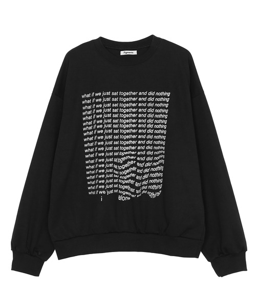 Figments（フィグメンツ）の「what if　ロゴロンＴ（Tシャツ/カットソー・レディース・ブラック/杢グレー・FREE）」の13枚目の写真