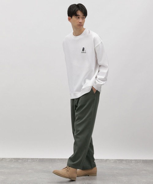 LAKOLE（ラコレ）の「サガラ刺繍ワンポイントスウェットプルオーバー