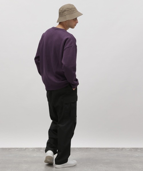 LAKOLE（ラコレ）の「サガラ刺繍ワンポイントスウェットプルオーバー / 164616（スウェット・メンズ・パープル/ホワイト/マスタード/グリーン/ブラック/ライトグレー・MEDIUM/X-LARGE/LARGE）」の16枚目の写真