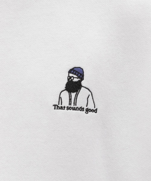 LAKOLE（ラコレ）の「サガラ刺繍ワンポイントスウェットプルオーバー / 164616（スウェット・メンズ・パープル/ホワイト/マスタード/グリーン/ブラック/ライトグレー・MEDIUM/X-LARGE/LARGE）」の20枚目の写真