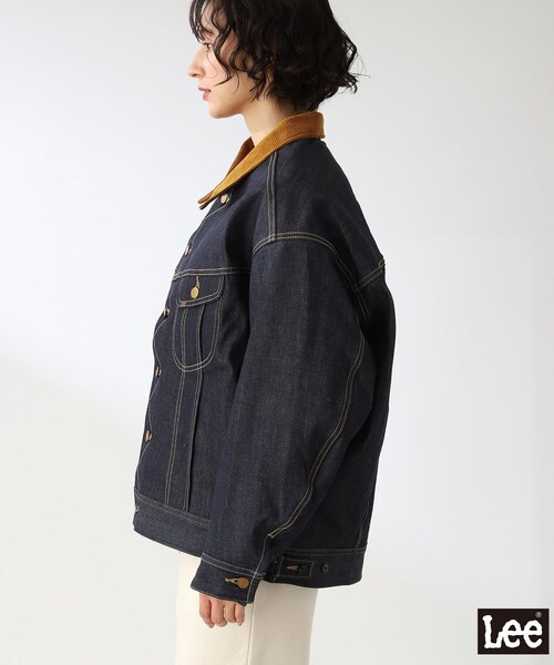 THE SHOP TK (ザ ショップ ティーケー )の「◆【Lee別注】インナーブランケットデニムジャケット(デニムジャケット・レディース・ブラック/ネイビー・12)」の17枚目の写真