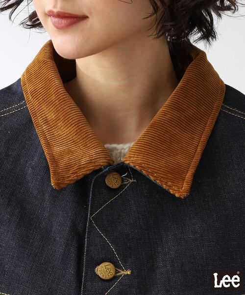 THE SHOP TK (ザ ショップ ティーケー )の「◆【Lee別注】インナーブランケットデニムジャケット(デニムジャケット・レディース・ブラック/ネイビー・12)」の21枚目の写真