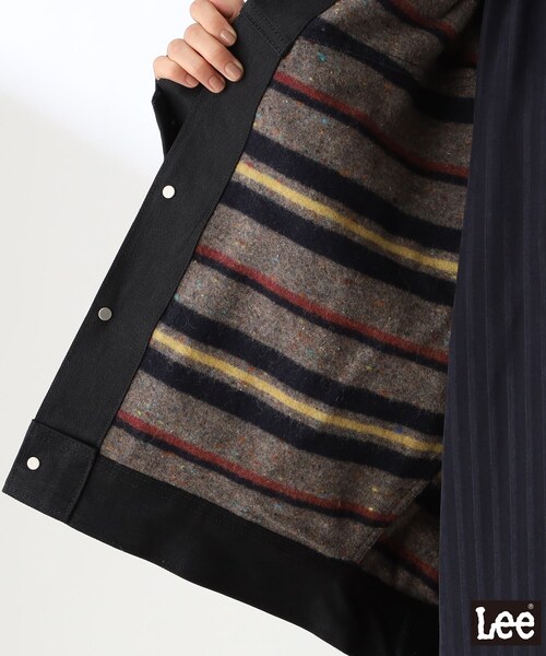 THE SHOP TK (ザ ショップ ティーケー )の「◆【Lee別注】インナーブランケットデニムジャケット(デニムジャケット・レディース・ブラック/ネイビー・12)」の22枚目の写真