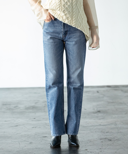 SERGE de bleu（サージ）の「【SERGE de bleu】 UNION SLIT デニム