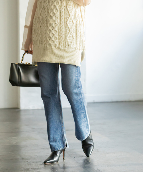 SERGE de bleu（サージ）の「【SERGE de bleu】 UNION SLIT デニム