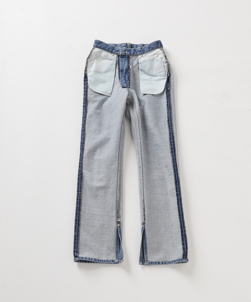 SERGE de bleu（サージ）の「【SERGE de bleu】 UNION SLIT デニム