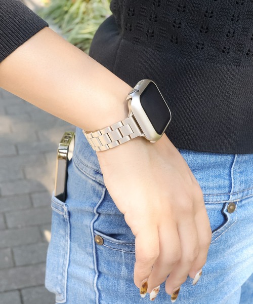 Urban Coral(アーバンコーラル)の「Apple Watch Band / アップルウォッチ バンド スリムステンレス / Urban Coral(アナログ腕時計・レディース・ブラック/ピンク/シルバー/ゴールド/ピンクゴールド/ゴールド系その他・40mm/44mm)」の6枚目の写真