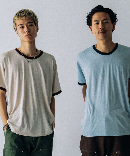 VAPORIZE(ヴェイパライズ)の「VAPORIZE / Damage Ringer T-Shirt(Tシャツ/カットソー・メンズ・ブルー/ブラウン・LARGE/X-LARGE/MEDIUM/SMALL)」の3枚目の写真