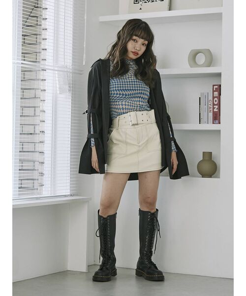 jouetie（ジュエティ）の「メッシュメロートップス（Tシャツ/カットソー・レディース・ピンク/ブラック/ライトブルー/ブルー・MEDIUM）」の7枚目の写真