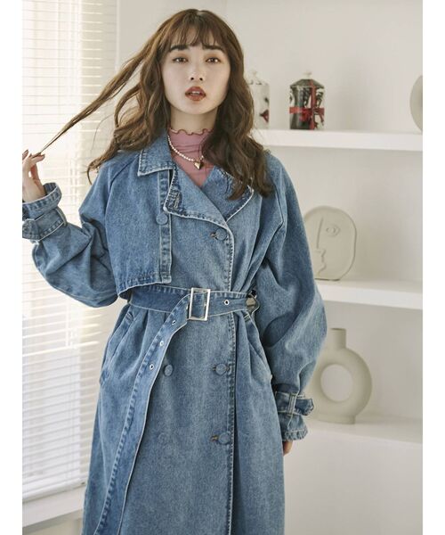 jouetie（ジュエティ）の「メッシュメロートップス（Tシャツ/カットソー・レディース・ピンク/ブラック/ライトブルー/ブルー・MEDIUM）」の5枚目の写真