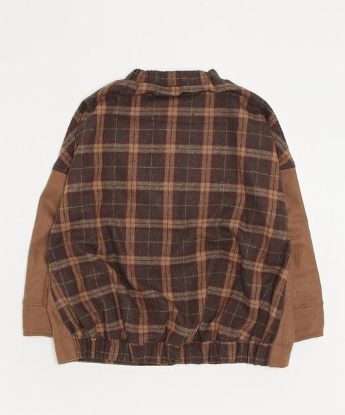 sandy(サンディー)の「【sandy】クルーネック裾ゴムブルゾン(ブルゾン・レディース・チャコールグレー/ブルー/キャメル・FREE)」の6枚目の写真