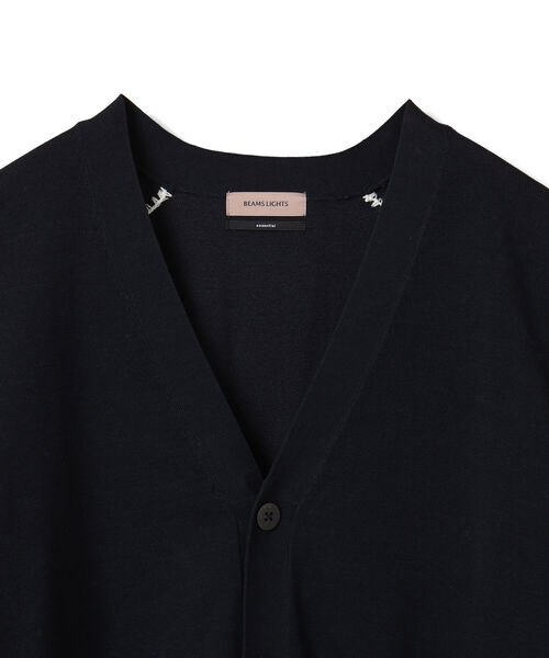 BEAMS LIGHTS（ビームスライツ）の「BEAMS LIGHTS / ハンドステッチ カーディガン（カーディガン/ボレロ・メンズ・ブラック/ネイビー・1/2/3/4）」の3枚目の写真