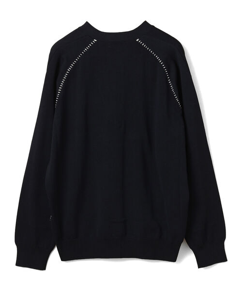 BEAMS LIGHTS（ビームスライツ）の「BEAMS LIGHTS / ハンドステッチ カーディガン（カーディガン/ボレロ・メンズ・ブラック/ネイビー・1/2/3/4）」の4枚目の写真