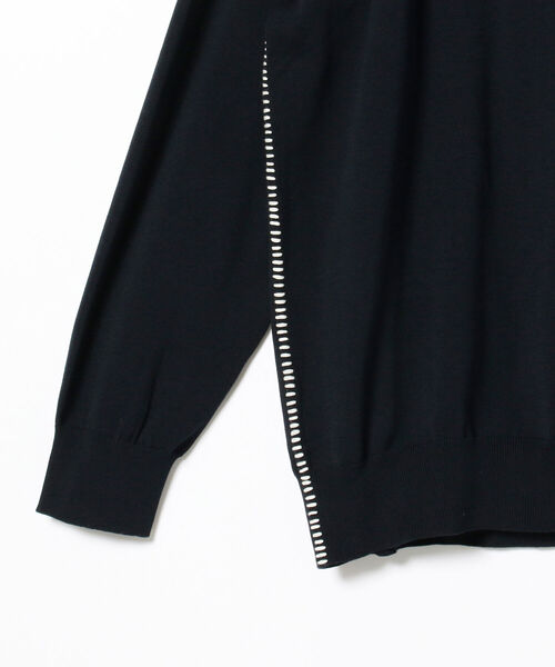 BEAMS LIGHTS（ビームスライツ）の「BEAMS LIGHTS / ハンドステッチ カーディガン（カーディガン/ボレロ・メンズ・ブラック/ネイビー・1/2/3/4）」の9枚目の写真