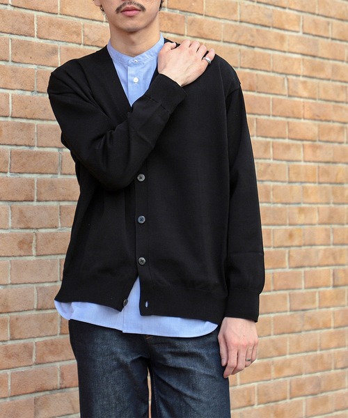BEAMS LIGHTS（ビームスライツ）の「BEAMS LIGHTS / ハンドステッチ カーディガン（カーディガン/ボレロ・メンズ・ブラック/ネイビー・1/2/3/4）」の17枚目の写真