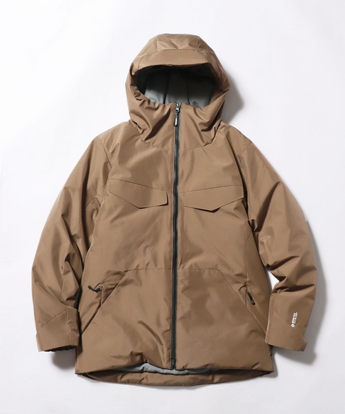 +phenix(プラスフェニックス)の「+phenix/プラスフェニックス GORE-TEX INFINIUM Down Jacket ダウンジャケット アウトドア GORE-TEX ワンポイント(ダウンジャケット/コート・メンズ・ブラック/カーキ/ブルー・M/L/XL)」の3枚目の写真