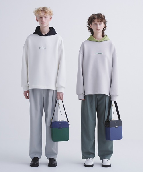 CULLNI◆パーカー/1/ポリエステル/GRN/23-SS-007 CULLNI（クルニ）の「23-SS-007 / CULLNI Logo Embroidery