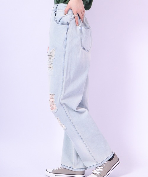 FUNALIVE（ファンアライブ）の「MARENGO ダメージデニムワイドパンツ（デニムパンツ・メンズ・サックスブルー/ブラック/ブルー/ブラック系その他2/ブルー系その他4/ブラック系その他/ブルー系その他3/ブルー系その他/ブルー系その他2・L/LL/M）」の22枚目の写真