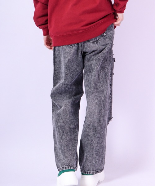FUNALIVE（ファンアライブ）の「MARENGO ダメージデニムワイドパンツ（デニムパンツ・メンズ・サックスブルー/ブラック/ブルー/ブラック系その他2/ブルー系その他4/ブラック系その他/ブルー系その他3/ブルー系その他/ブルー系その他2・L/LL/M）」の13枚目の写真