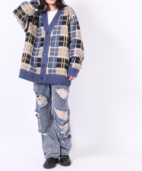 FUNALIVE（ファンアライブ）の「MARENGO ダメージデニムワイドパンツ（デニムパンツ・メンズ・サックスブルー/ブラック/ブルー/ブラック系その他2/ブルー系その他4/ブラック系その他/ブルー系その他3/ブルー系その他/ブルー系その他2・L/LL/M）」の20枚目の写真