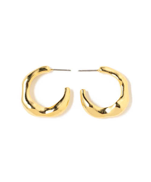 Ray BEAMS（レイビームス）の「RBS / ニュアンス フープ ピアス（ピアス（両耳用）・レディース・ゴールド・ONE SIZE）」の7枚目の写真