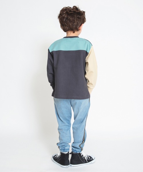 BRANSHES（ブランシェス）の「【サイドライン入り】ジョガーパンツ（スウェットパンツ・キッズ・ブラック/ブルー・150/90/130/160/120/100/110/140）」の11枚目の写真